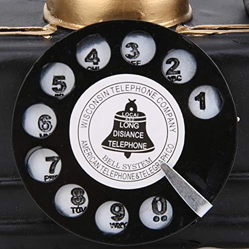 Fiyo Telefone vintage, telefone retrô Antigo Telefone criativo Modelo de telefone decorativo Telefone Rotary