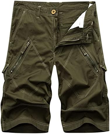 Shorts de carga masculinos com bolsos com zíper com zíper resistente a desgaste Capri Survivor Gym Gym Ripstop