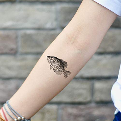 Adesivo de tatuagem temporária de peixe por tipo de peixe - ohmytat
