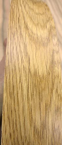 Oak Woodgrain Polyester Bandbanding 1-1/4 x 120 com adesivo pré-gado