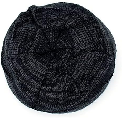 Chapéu de couro Homens homens unissex sólido chapéu de tricô de tricô inverno luxuoso chapéu de malha