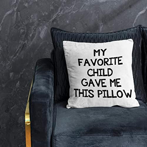NOGRIT Meu filho favorito me deu esta capa de travesseiro de travesseiro de 18x18 polegadas do