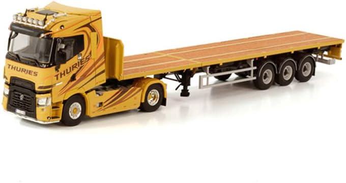 WSI para Renault Trucks T High 4x2 trailer de mesa - 3 eixos de 1/50 Modelo pré -construído do caminhão Diecast Truck