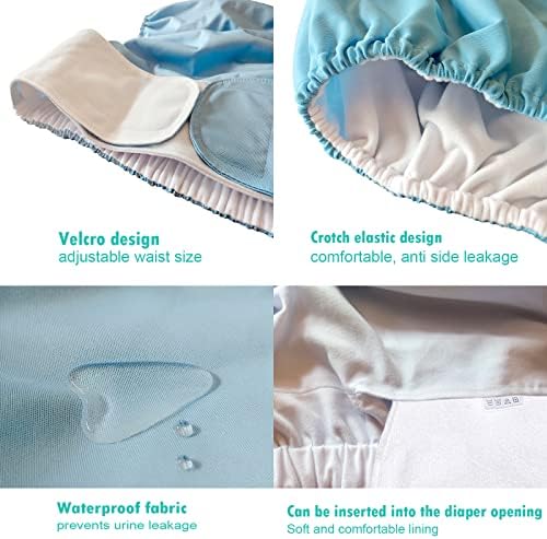 Fraldas de pano para adultos Incontinência reutilizável Pontas de pano fraldas laváveis ​​roupas de