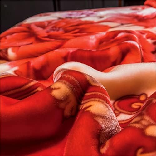 Cobertor de sofá hldeth cobertor macio quente espesso tapetes de colcha vintage flores florescem lã de lã de