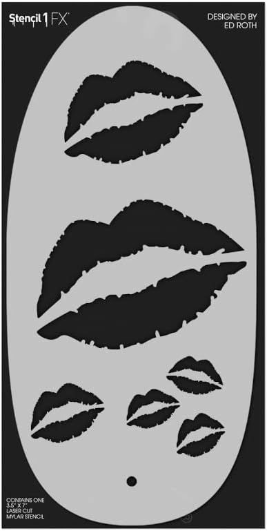 Stencil1fx beijos estêncil de maquiagem