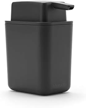 Distribuidor de sabão recarregável de Brabantia Easy-preenchimento, não-drip, bomba de lavagem à mão para banheiro ou cozinha de garantia de 5 anos