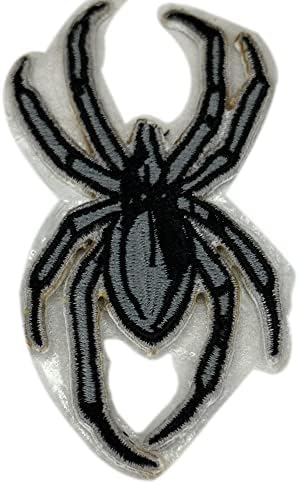 Patch da Viúva Negra - Spider Black Viúva Bordada Arte Bordada Ferro -On/Sew -On Patch - 3,75