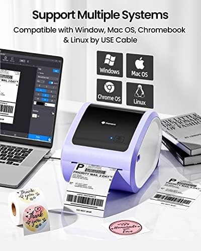 Fabricante de etiquetas Phomemo M220, impressora de etiqueta de remessa Bluetooth D520BT, compatível com Android