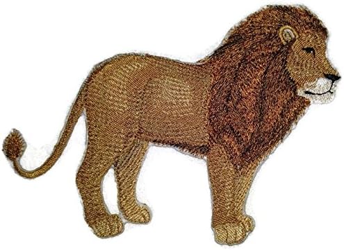 A natureza tecida em fios, incrível reino animal [retrato de leão] [personalizado e exclusivo] Ferro