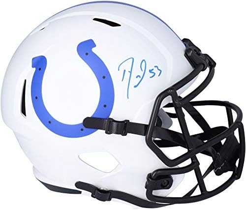 Darius Leonard Indianapolis Colts autografou Riddell Lunar Eclipse Réplica de velocidade alternativa