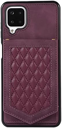Dunalnuz para Samsung Galaxy A12 5G Caixa de carteira Crossbody com cordão, capa de telefonia de couro magntical