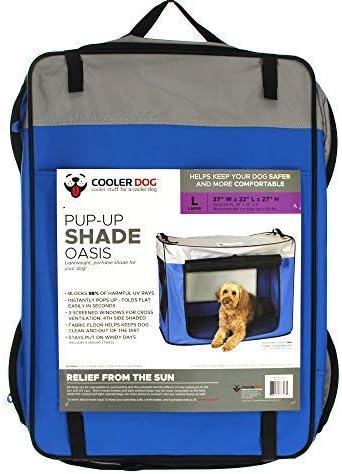 CoolerDog Pop Up Shade Oasis Dog Shade UV Protecção solar, grande