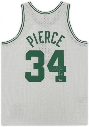 Paul Pierce Boston Celtics autografou White 2007-08 Mitchell & Ness Réplica Jersey com inscrição The Truth