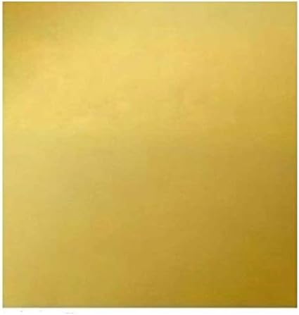 Placa de latão Yuesfz Folha de latão Metal Múltiplo de corte fora de qualidade Prime qualidade H62 Jóias de lençóis de latão, adequado para soldar 4x4 polegadas de folha de cobre pura folha de cobre