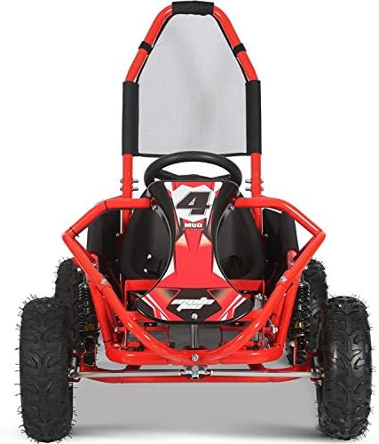 Monstro Mototec Mud 98cc Go Kart Suspensão Full Red, 54x33x21