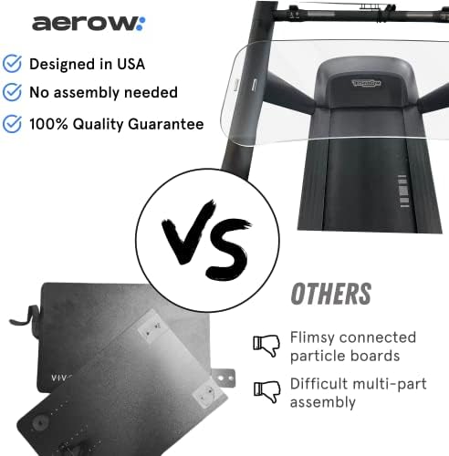 Acessório de mesa da esteira Aerow - titular de laptop de esteira transparente - Tabela de esteira e exercício