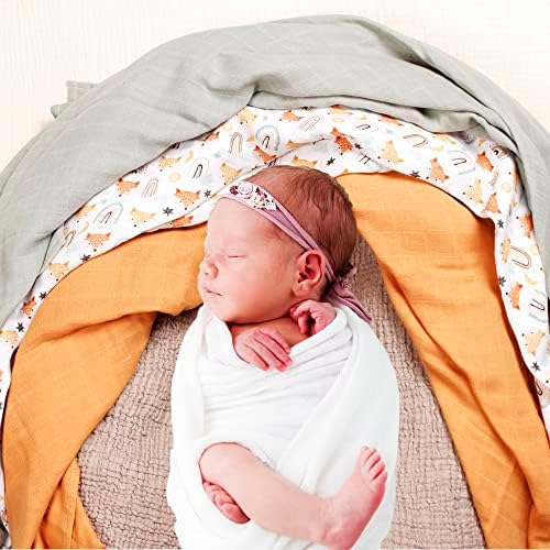 Mãe de algodão Muslin Swaddle Cobertors, recém -nascido recebendo cobertor para swadding, cobertor