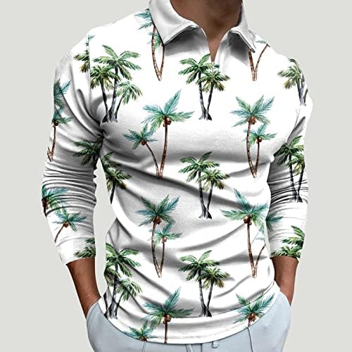 Camisa de moda yhaiogs homens homens casuais primavera no verão de manga longa camisa pescoço camiseta impressa