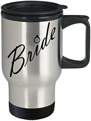 Caneca de viagem de noiva de HOLDY SWAG - xícara de café em aço inoxidável para nova esposa ou presente
