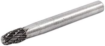 X-Dree 6mm Frea de broca de 6 mm de 6 mm de corte duplo de tungstênio ponto de diamante rotativo ponto