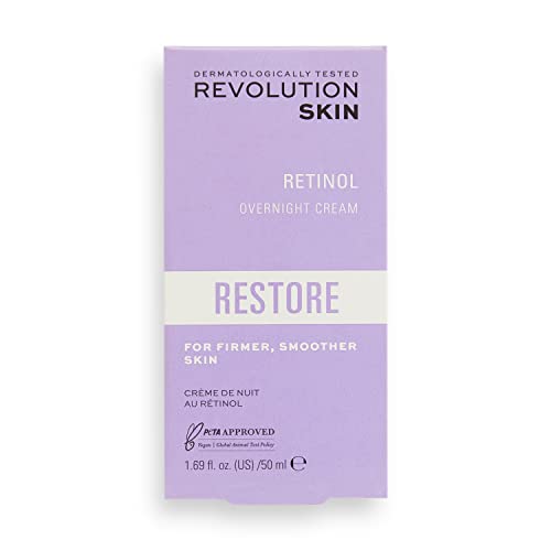 Revolução Skincare London, Retinol Overnight Cream, Night Face Cream, 50ml