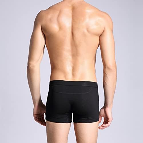 Homens ampliando roupas íntimas terapia magnética Cunhadas de saúde boxer cuecas 3 pacotes, l preto