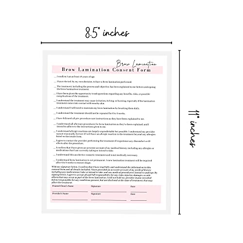 Formulário de consentimento da laminação da sobrancelha, forma de ingestão, forma de cuidados posteriores | 75