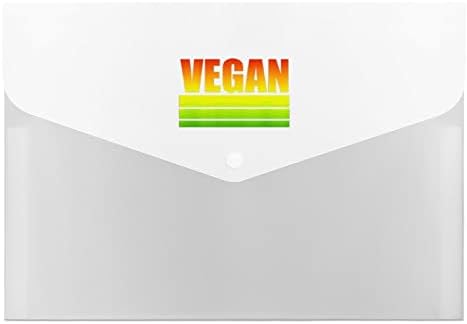 Bolsa de documentos da pasta de arquivos veganos com bolsa de arquivamento portátil de tamanho A4