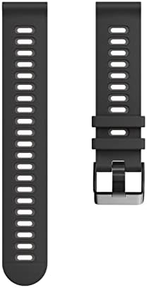 Cnhkau 20 22mm Watch Band para Garmin Venu 2 Sport Purmand Forerunner 645 245 55 158 Vivoativo 3 4 pulseira de silicone Venu 2 Plus Watch Banda