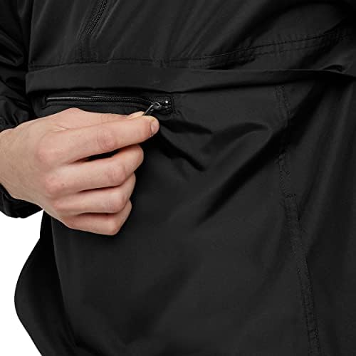 Jaqueta de quebra-vento reciclada para homens da campeã, jaqueta com capuz resistente à água e vento
