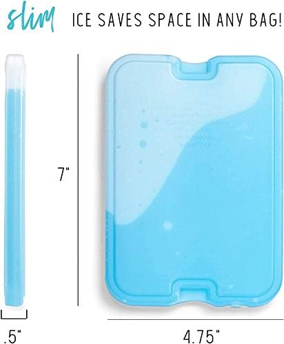 Fit + Fresh XL Coolers Cool Freezer Slim Ice Pack para lancheira, refrigeradores, bolsas de praia e cestas