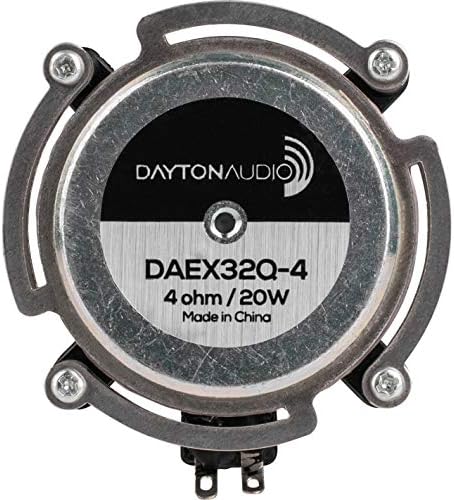 Dayton Audio Daex32Q -4 Spring de aço dual balanceado excitador de 32 mm 20 watts RMS, 4 ohm