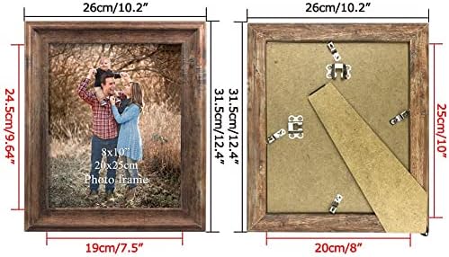 ZBEIVAN 8X10 FRAMAMENTOS DE IMAGENS CONSULTADO DE 2 POSTER VINTAGE BROWN Rustic Family Art 10x8