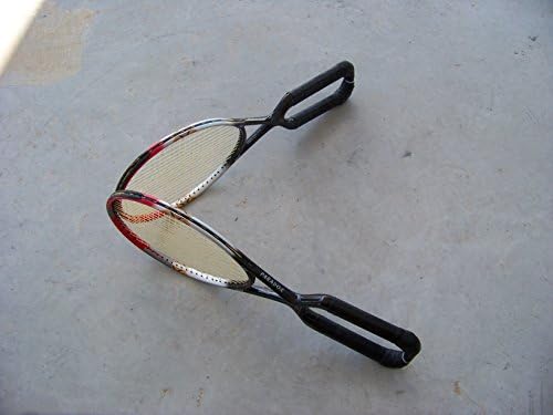 Rapa de tênis de paradoxo do manipulador Dois lidados com o Racquet lida com potência Treinamento de precisão
