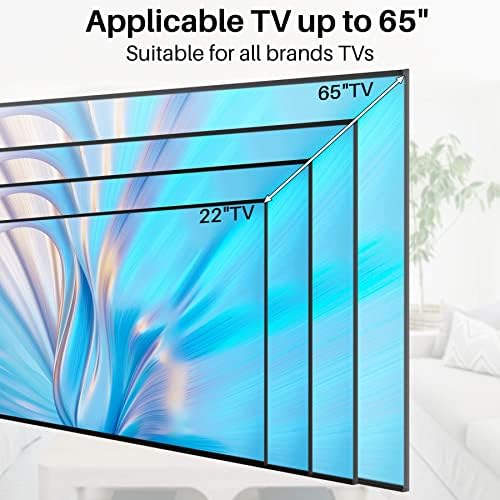 Ezise Universal TV Stand Para todas as marcas de 22 a 65 polegadas TVs, instalação fácil de mesa