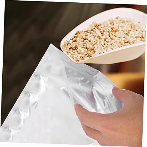 Cabilock 50pcs Janela Kraft Bag de papel marrom sacos de kraft transparente sacos de embalagem sacos de papel