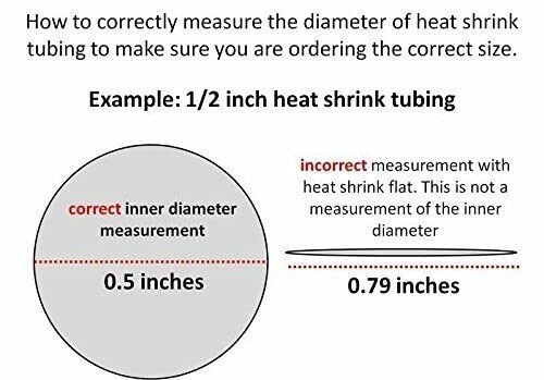 Tubo de encolhimento de calor - 4: 1 proporção de cola adesiva de parede dupla lote de 1/4 de 25 pés de bobina