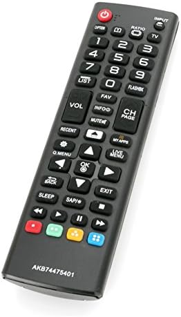 New Replacement AKB74475401 TV Remote fit for LG TV 55UF6450 55UF6790 55UF6800 60UF7300 65LF6350 65UF6450 65UF6490 65UF6790 65UF6800 24LF4820 32LF595B 43LF5900 43UF6400 49UF6400 49UF6430 49UF6490