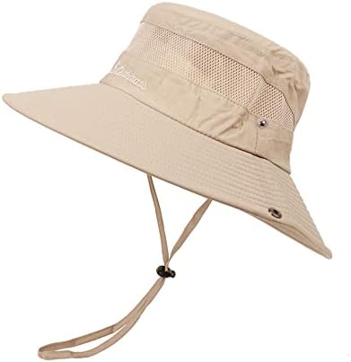 Chapéu de sol uttpll para homens Mulheres chapéus à prova d'água UPF 50+ chapéu de proteção solar com um