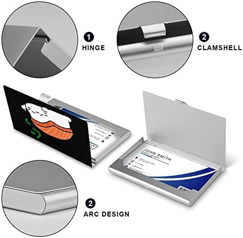 Nesushi Design Nome dos negócios Caso de crédito engraçado cartão de crédito Pocket para homens mulheres