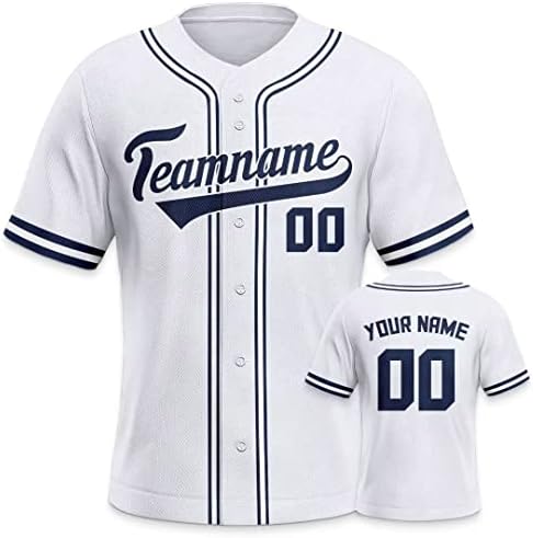Camisas esportivas de camisetas de beisebol personalizadas fãs peronalizados Número de nome personalizado