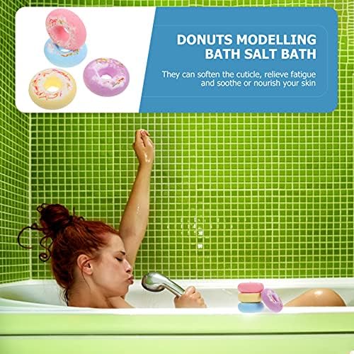 Doitool 4pcs Donut Bath Bombas Bundas Bombas de Banho para Meninas Funções de Spa de umidade Natural Funz