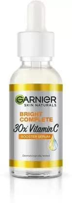 Garniers Brilhante Vitamina C Face soro 50ml - Pegue a pele brilhante e sem spot | Fórmula leve e soro de rosto