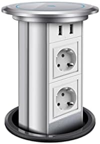 Wykd Kitchen bancada retrátil outlet de elevação elétrica Painel Auto -Up com USB e carregamento