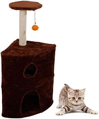 36 Duas camadas Tree Cat Tree Furniture Play Toy Scratch Post Kitten Pet House
