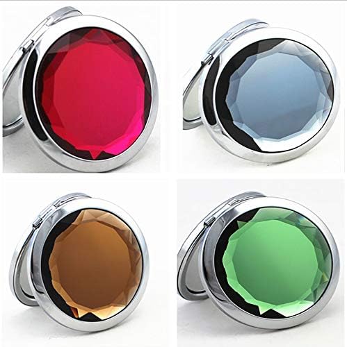 Tang Song 12pcs duplo compacto de maquiagem cosmética Round Pocket bolso de bordo espelho da jóia