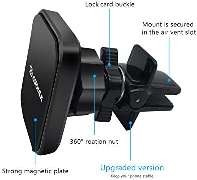 Esoulk - portador de smartphone de montagem de carro de carro de correio universal magnético de ar, preto