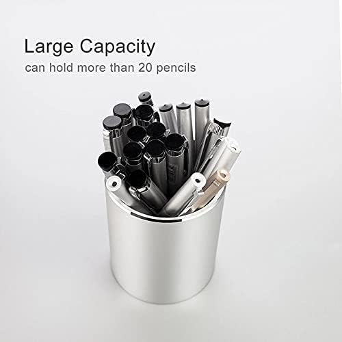 Liuzh metal lápis portador de caneta de mesa de alumínio Organizador e copo estacionário de armazenamento