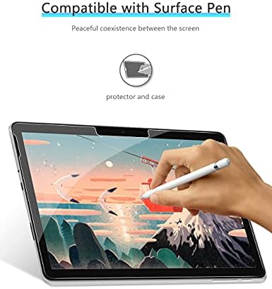 Omoton [2 pacote] Protetor de tela compatível para Microsoft Surface Go 3 / Surface Go 2 / Surface Go, vidro temperado Alta definição